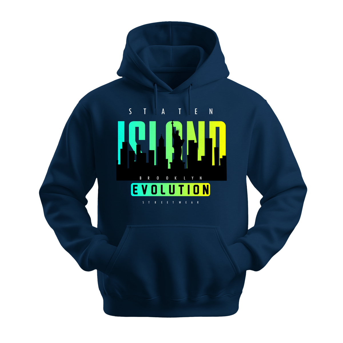 Staten Island Evolution - Unisex Hoodie - City Hoodie - Navy