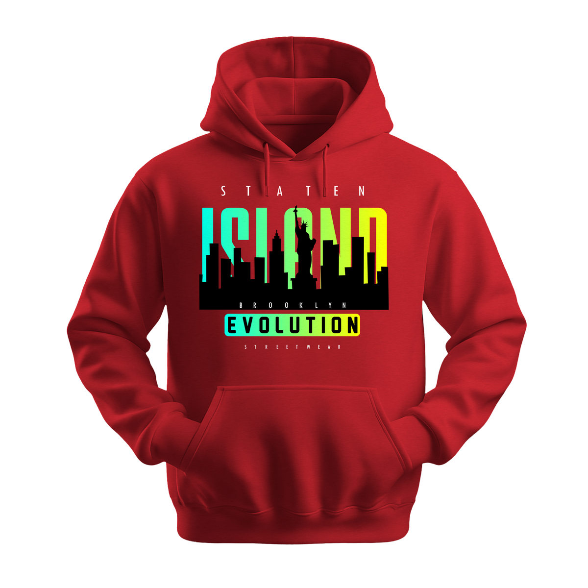 Staten Island Evolution - Unisex Hoodie - City Hoodie - Red