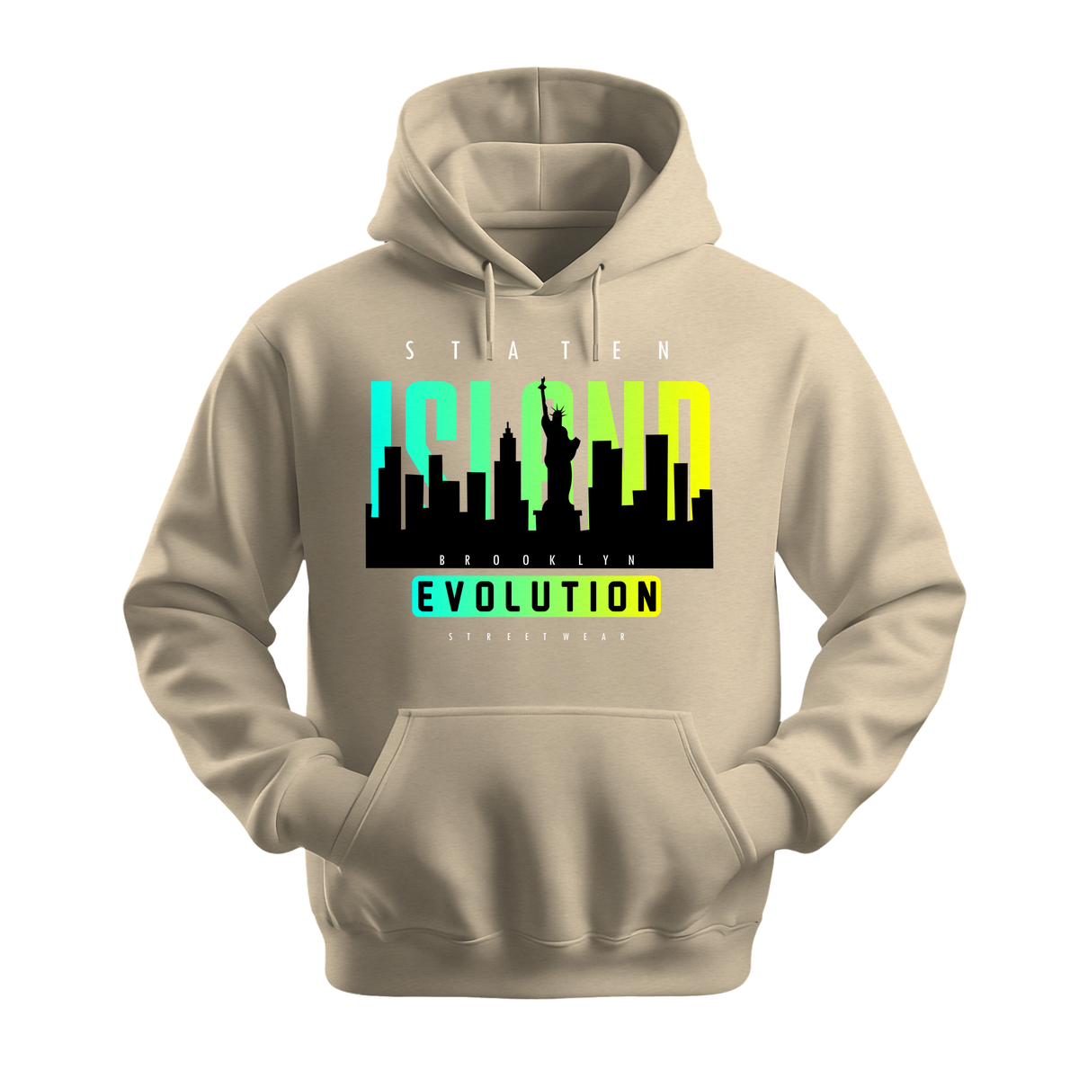 Staten Island Evolution - Unisex Hoodie - City Hoodie - Sand