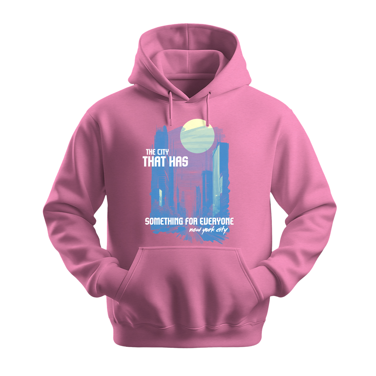 The City That Has Something For Everyone - Unisex Hoodie - City Hoodie - Safety Pink