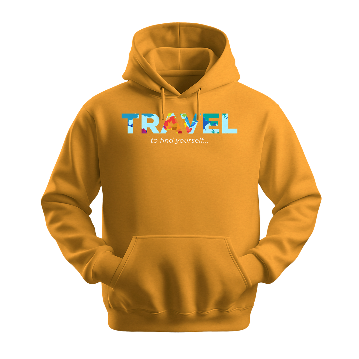Travel To Find Yourself - Unisex Hoodie - Travel Hoodie - Gold