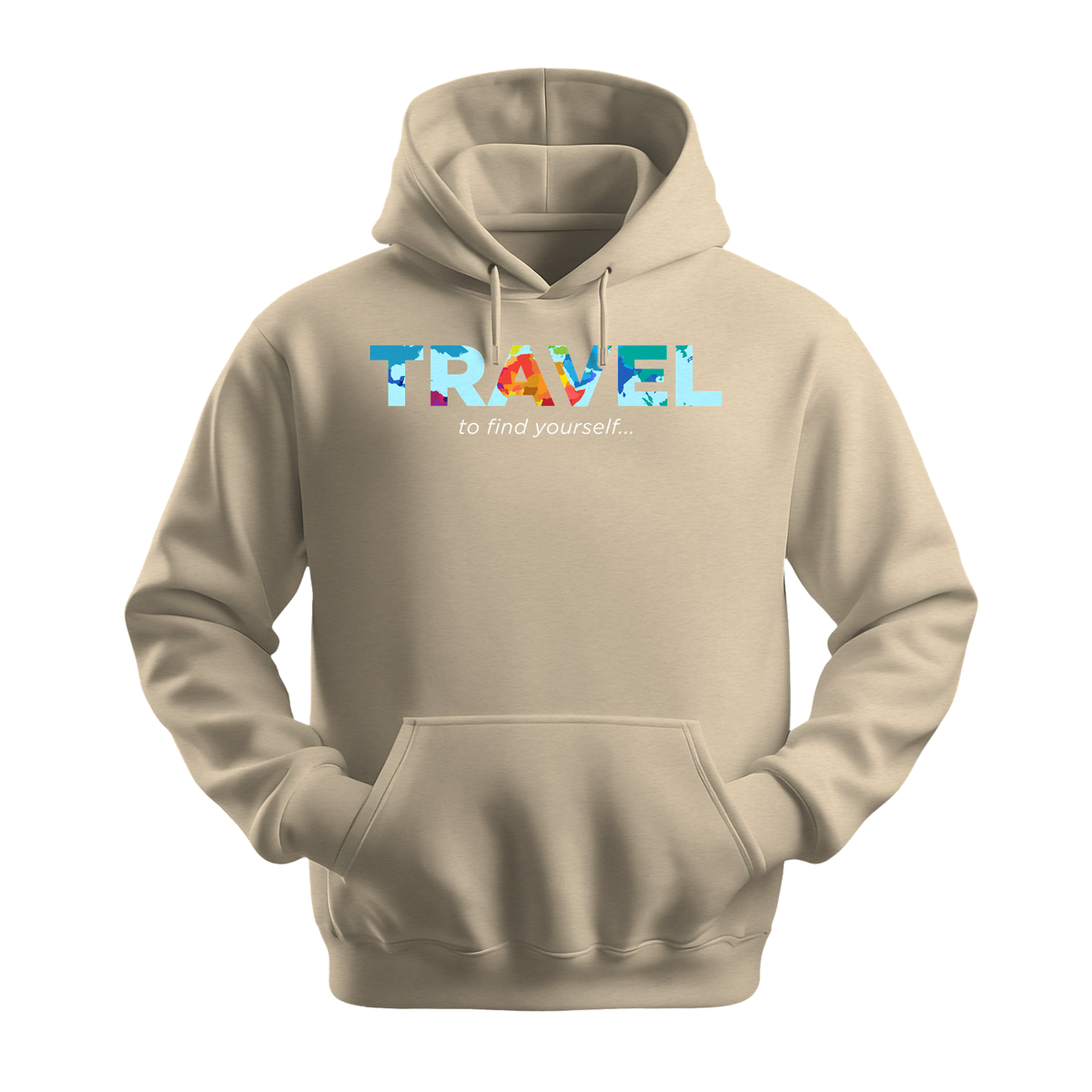 Travel To Find Yourself - Unisex Hoodie - Travel Hoodie - Sand