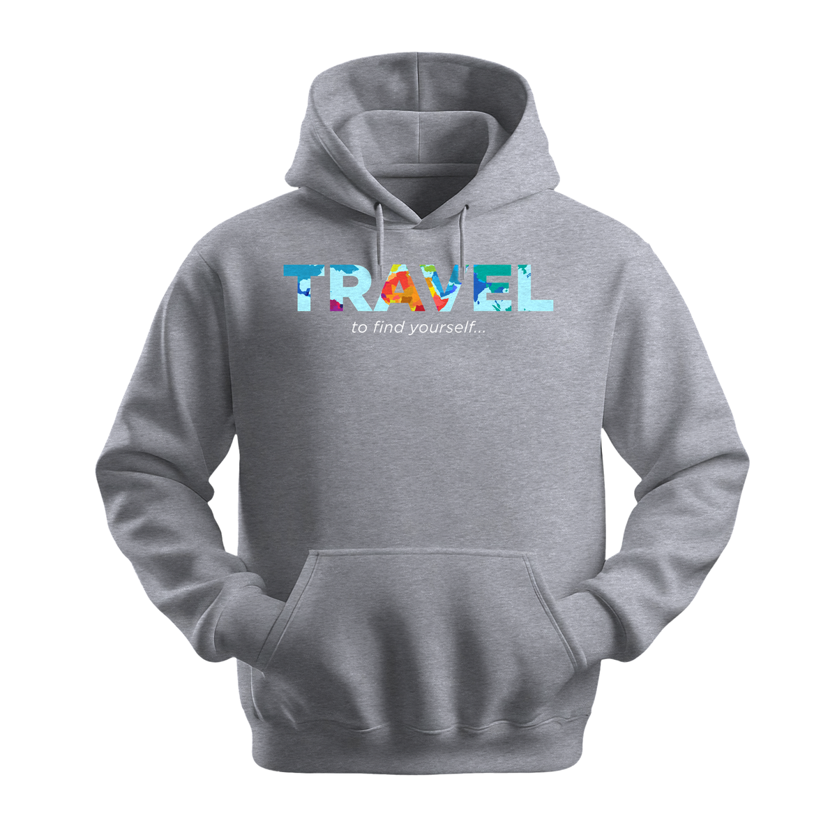 Travel To Find Yourself - Unisex Hoodie - Travel Hoodie - Sports Grey