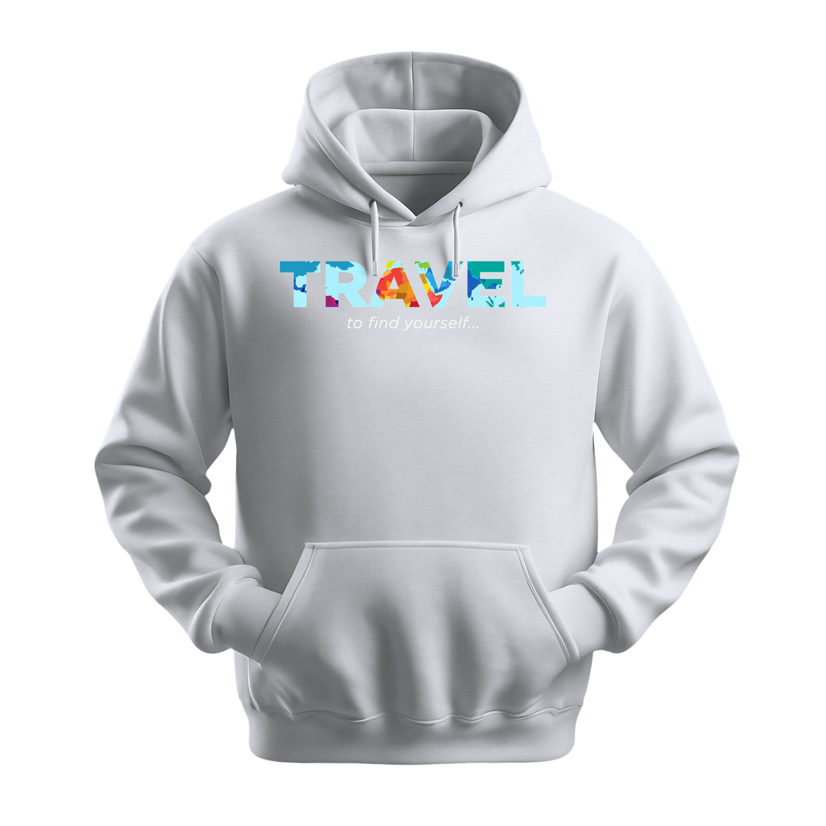 Travel To Find Yourself - Unisex Hoodie - Travel Hoodie - White