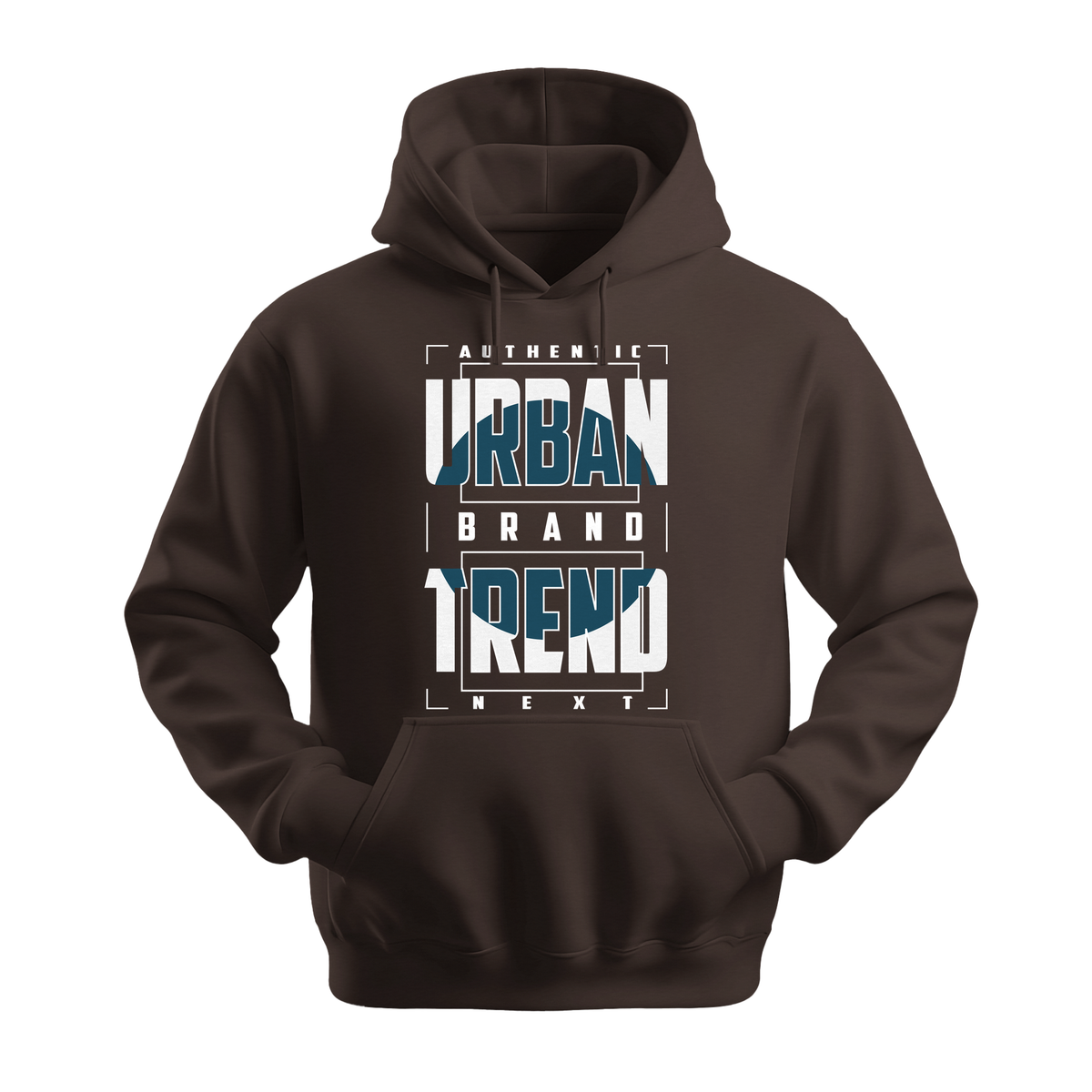 Urban Brand Trend - Unisex Hoodie - Streetwear Hoodie - Dark Chocolate