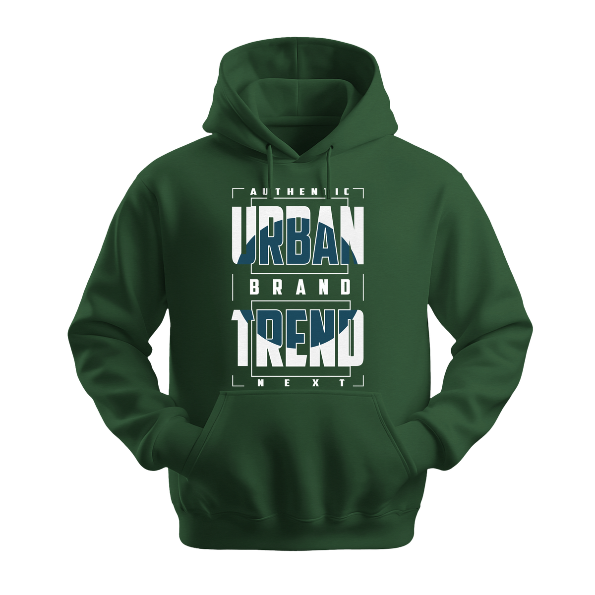 Urban Brand Trend - Unisex Hoodie - Streetwear Hoodie - Forest Green