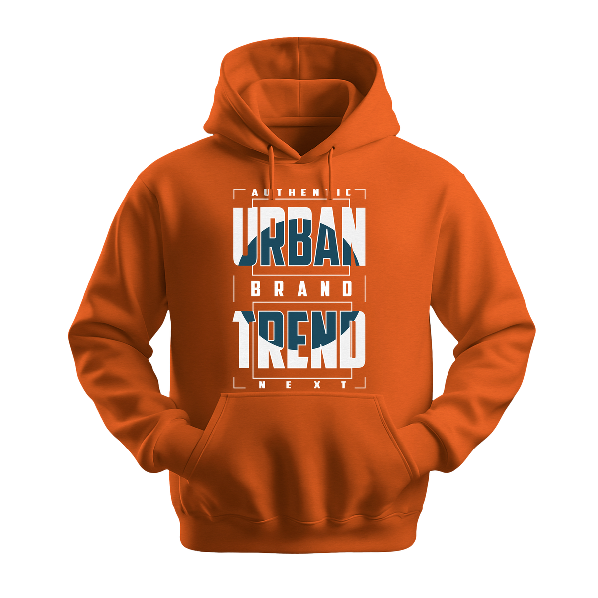 Urban Brand Trend - Unisex Hoodie - Streetwear Hoodie - Orange