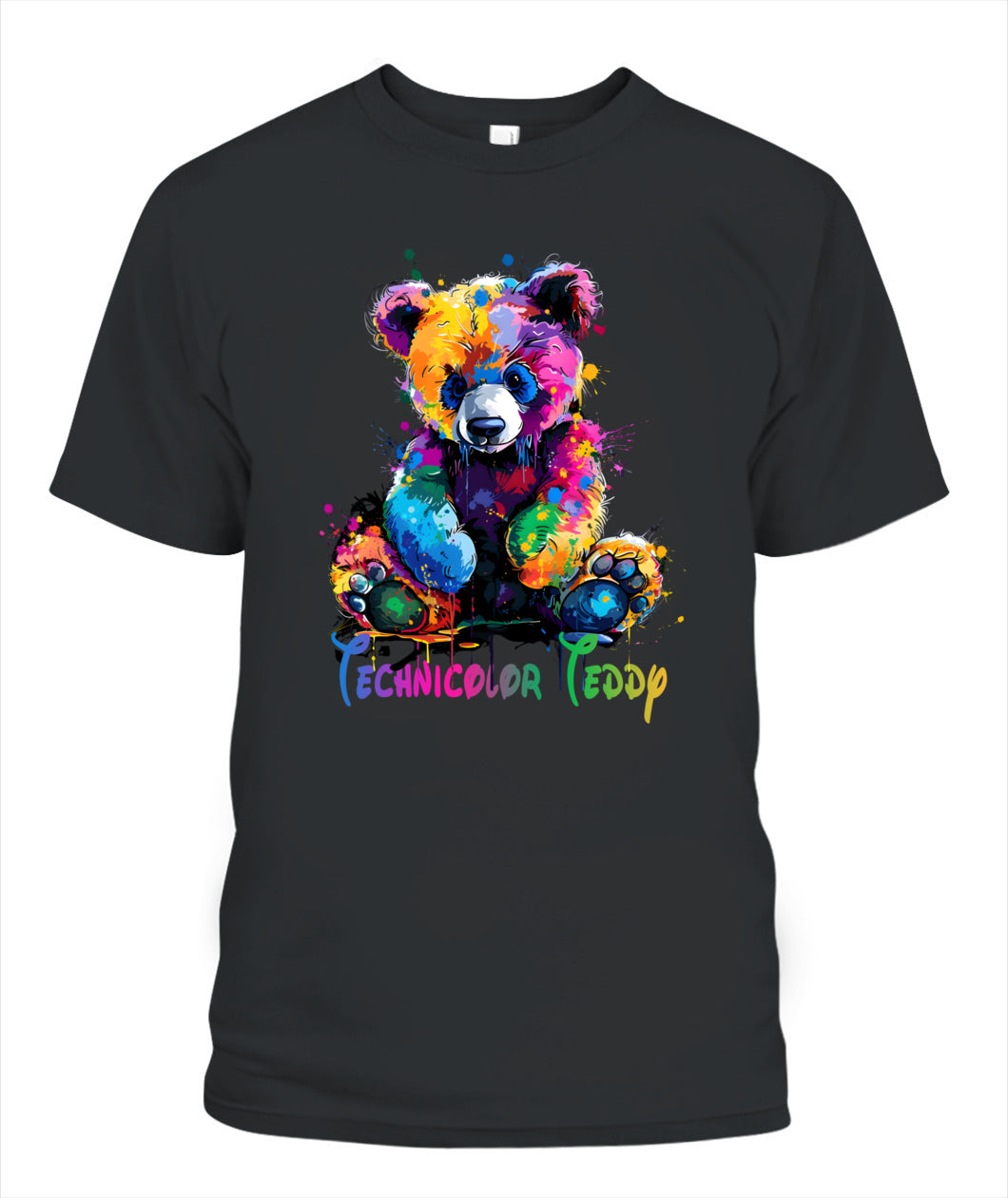 Technicolor Teddy Splash T-Shirt