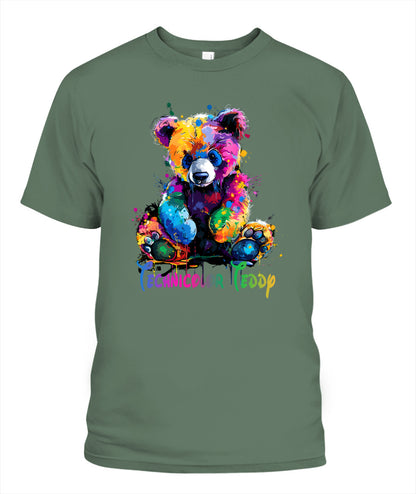 Technicolor Teddy Splash T-Shirt