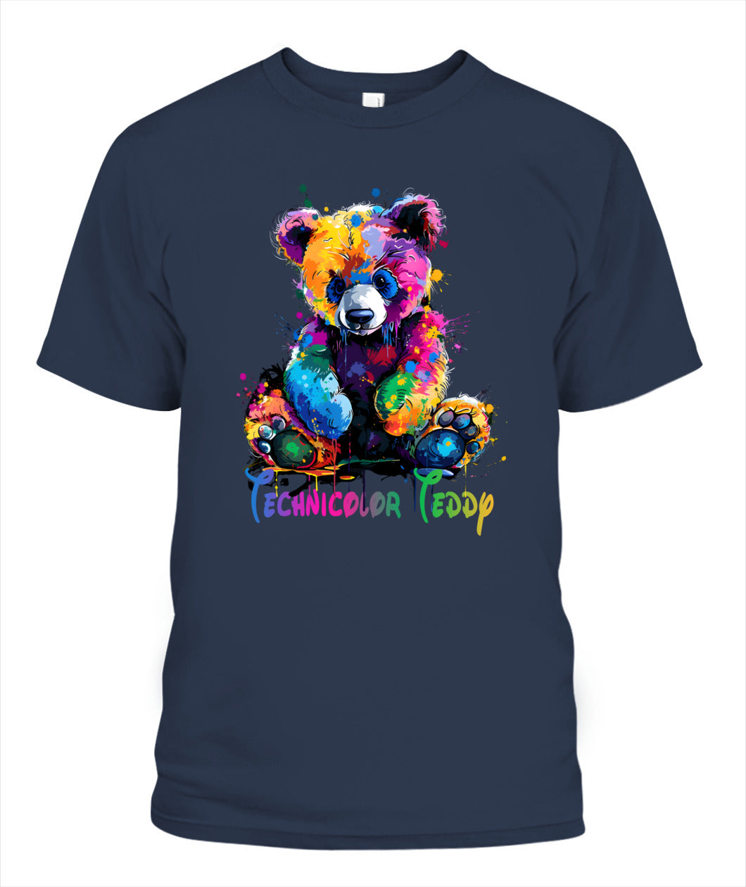 Technicolor Teddy Splash T-Shirt