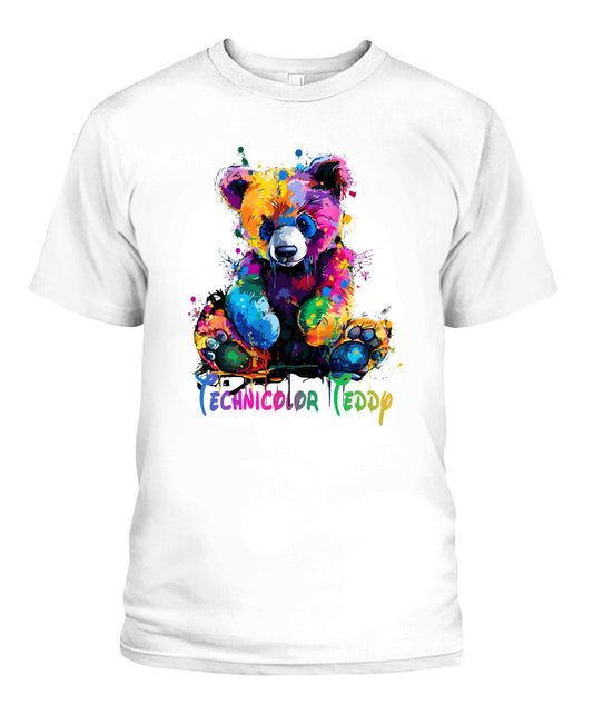 Technicolor Teddy Splash T-Shirt