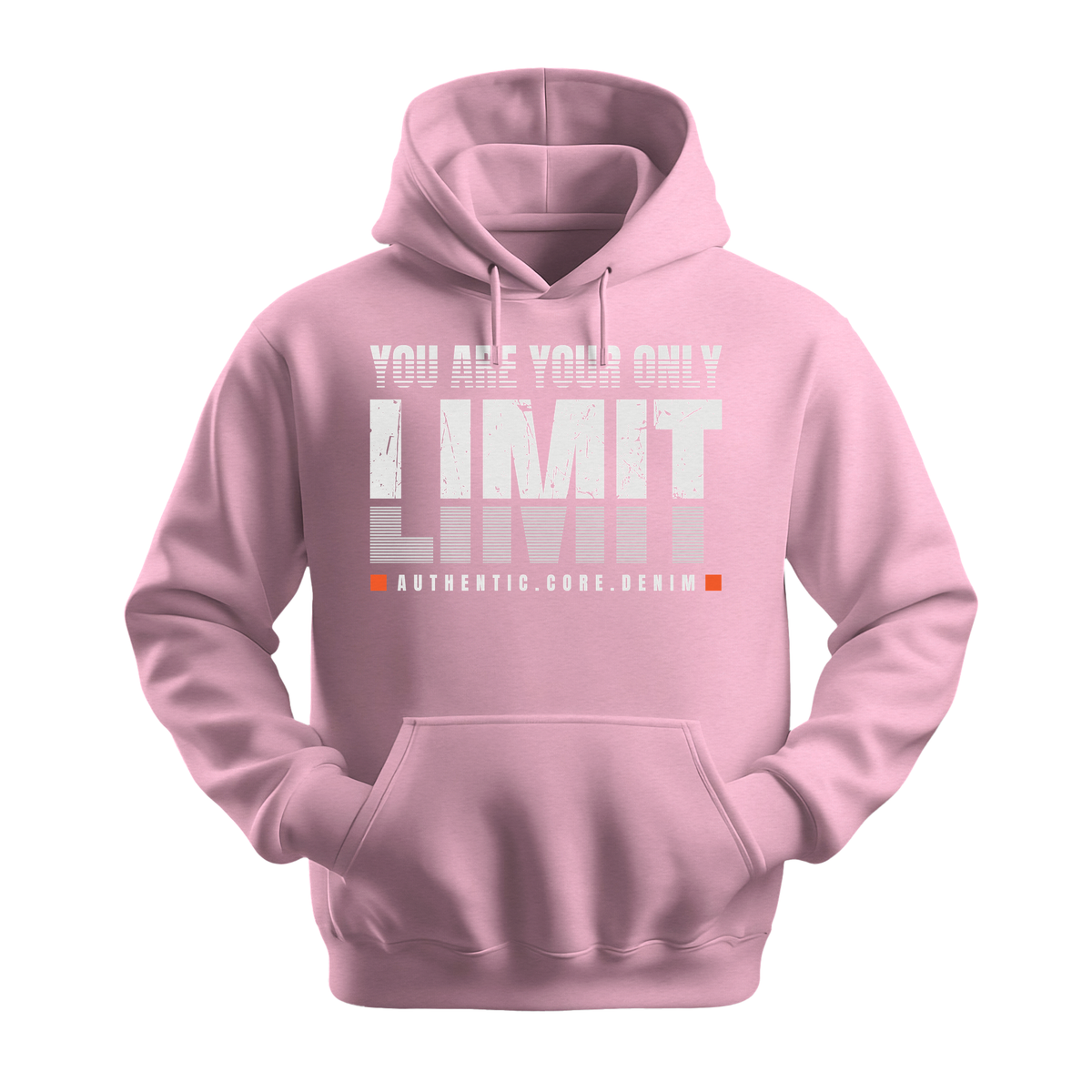 You Are Your Only Limit - Unisex Hoodie - Motivation Hoodie - Light Pink