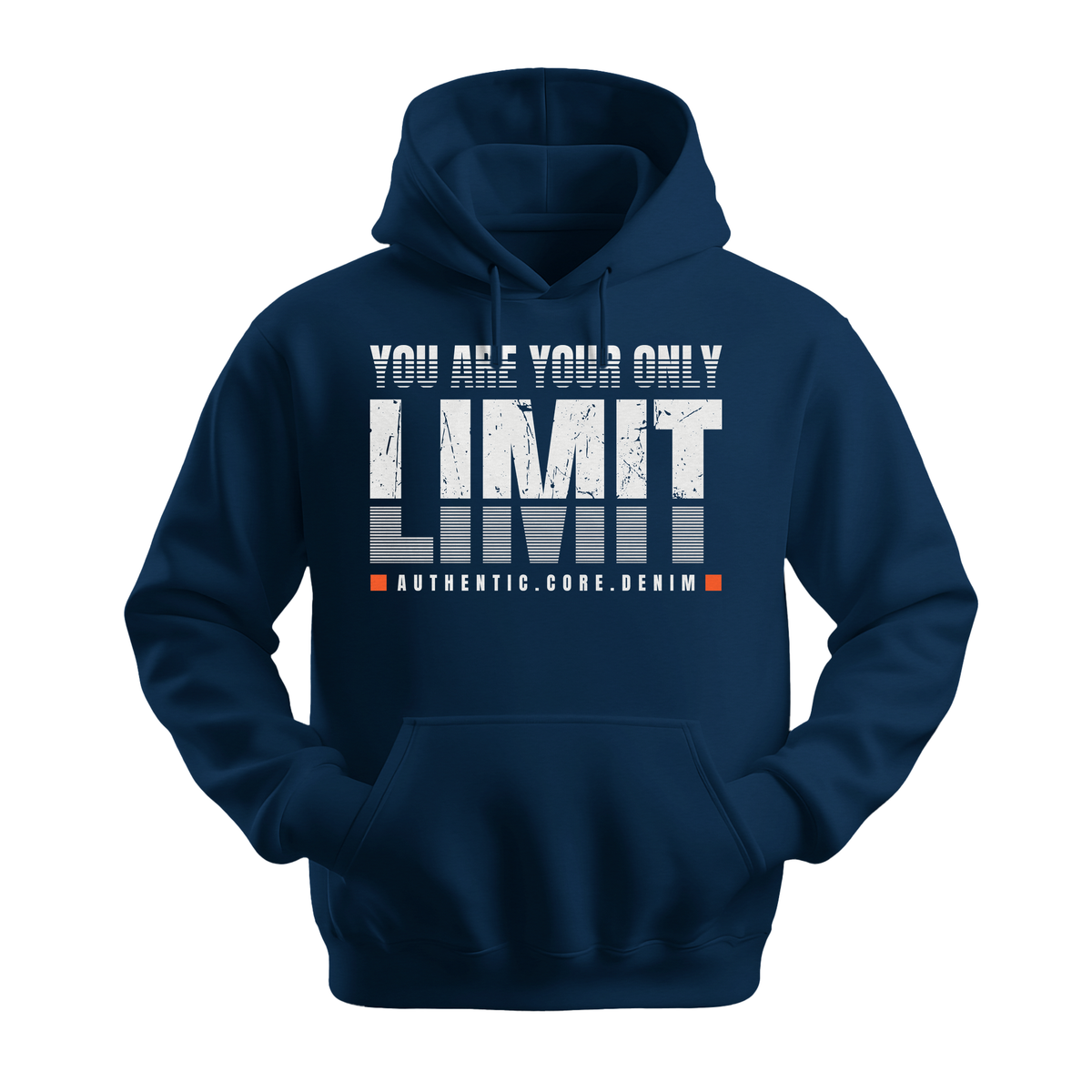 You Are Your Only Limit - Unisex Hoodie - Motivation Hoodie - Navy