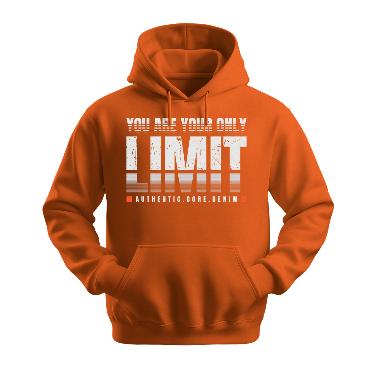 You Are Your Only Limit - Unisex Hoodie - Motivation Hoodie - Orange