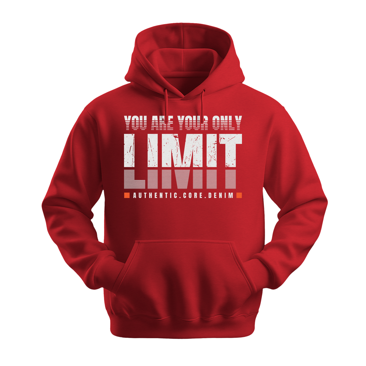 You Are Your Only Limit - Unisex Hoodie - Motivation Hoodie - Red