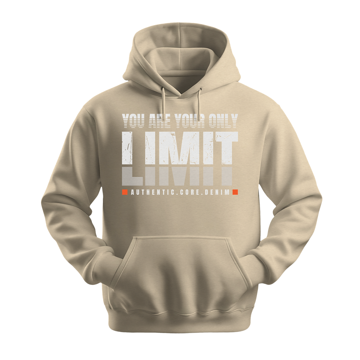 You Are Your Only Limit - Unisex Hoodie - Motivation Hoodie - Sand